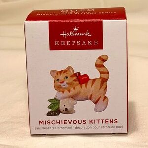 Hallmark Keepsake Ornament 2022 Mischievous Kittens 24th in Series